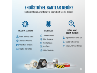 Endüstriyel Bantlar Nedir? Kullanım Alanları, Avantajları ve Doğru Bant Seçimi Rehberi