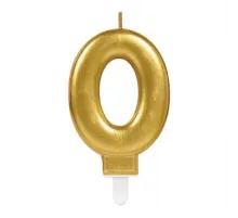 0 Rakam Mum Gold Renk