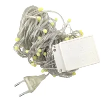 10 M 100 Led Damla Uçlu Led Işık Beyaz Işık Şeffaf Kablo