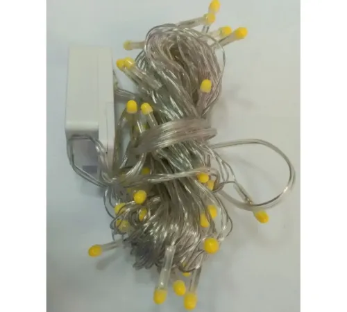 10 M 100 Led Damla Uçlu Led Işık Gün Işığı Şeffaf Kablo