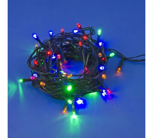 10 M 100 Led Pilli 2 Kademeli RGB Işık Siyah Kablo