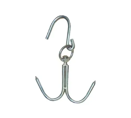 10 mm Kasap Et Kancası - 2&#39;li Dönerli Set - Et İşleme - Hijyenik - Düzenli - Dayanıklı - Uzun Ömürlü