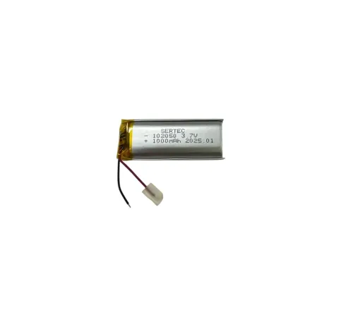 102050 3.7V 1000mAh Li-Polymer Pil (Devreli/1.5A)