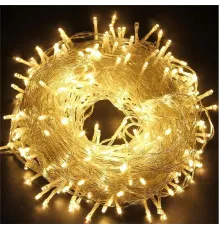 10m Boncuk Lamba Gün Işığı 8 Fonksiyon 100 Led Fişli Uzatma Kablolu Şeffaf kablo