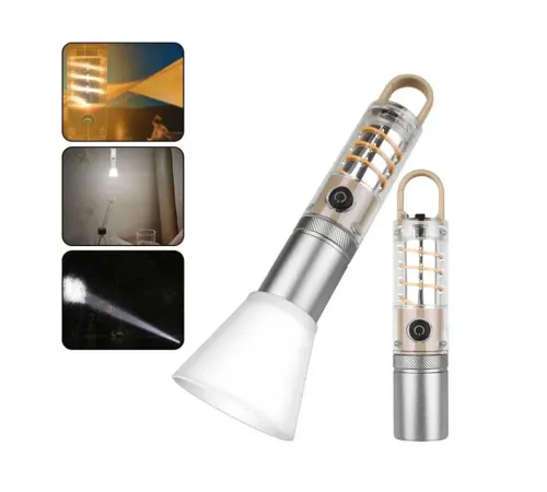 10W Zoomlu Led Powerbank Özellikli Şarjlı Kamp El Feneri PS-8915