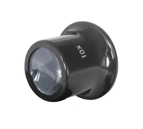 10X Büyütmeli Saat Takı Onarım Için Cam Lensli Optik Göz Büyüteç