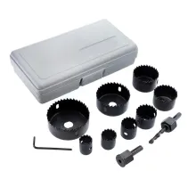 11 Parça Panç Seti Ağaç Kesme Testere Matkap Ucu Takımı Alçıpan Tavan Kesme