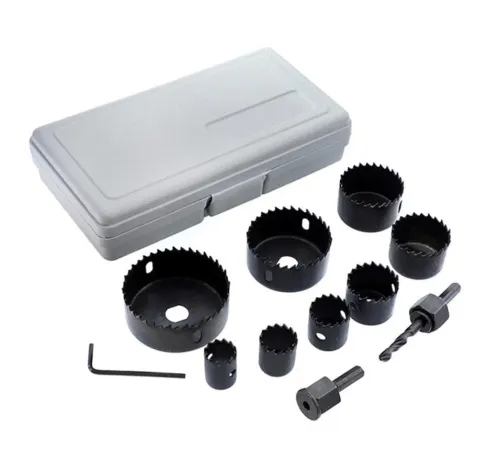 11 Parça Panç Seti Ağaç Kesme Testere Matkap Ucu Takımı Alçıpan Tavan Kesme