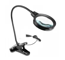 12 Led Clipslı Işıklı Büyüteç Işıklı Masa Lambası Çalışma Lambası