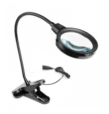 12 Led Clipslı Işıklı Büyüteç Işıklı Masa Lambası Çalışma Lambası