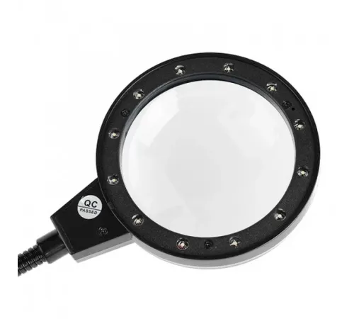 12 Led Clipslı Işıklı Büyüteç Işıklı Masa Lambası Çalışma Lambası