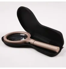 12 Led Işıklı 10X Büyüteç Yaşlılar Ve Çocuklar Için Okuma Saplı Metal Büyüteç 8013