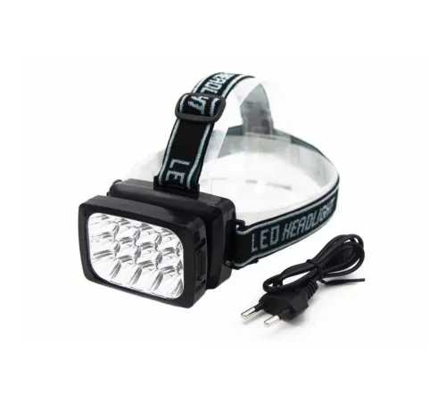 12 Ledli Güçlü Şarjlı Kafa Lambası WT-064