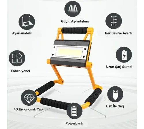 1300 Lümen Güçlü Aydınlatma Wt-328