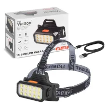 15 Ledli Sarı / Beyaz Şarjlı Kafa Lambası Wt-652