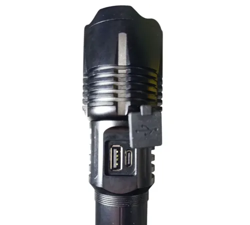 1500 Lümen TG Led 2800 mAH Zoom Özellikli Şarj Edilebilir El Feneri SK3300