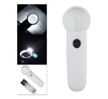 15X Çok Fonksiyonlu 2 Led Işıklı Taşınabilir El Büyüteç