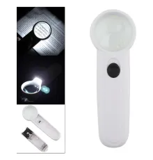 15X Çok Fonksiyonlu 2 Led Işıklı Taşınabilir El Büyüteç