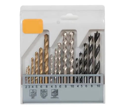 16 Parça Matkap Ucu Seti Beton Metal Ahşap Kutulu