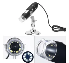 1600X Usb Dijital Mikroskop Kamera Endoskop 8 Led Büyüteç Metal Standı