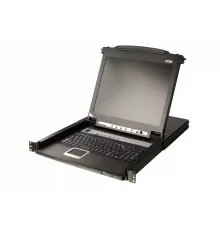 17.3" LCD 16-Port PS/2-USB VGA Single Rail LCD KVM Switch (Turkish keyboard)