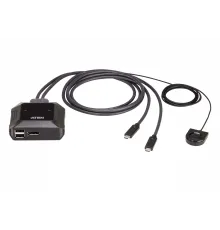 2-Port USB-C 4K DisplayPort KVM Switch, Uzak Port Seçici dahil<br>
2-Port USB-C 4K DisplayPort KVM Switch with Remote Port Selector