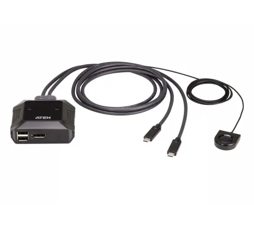 2-Port USB-C 4K DisplayPort KVM Switch, Uzak Port Seçici dahil<br>
2-Port USB-C 4K DisplayPort KVM Switch with Remote Port Selector