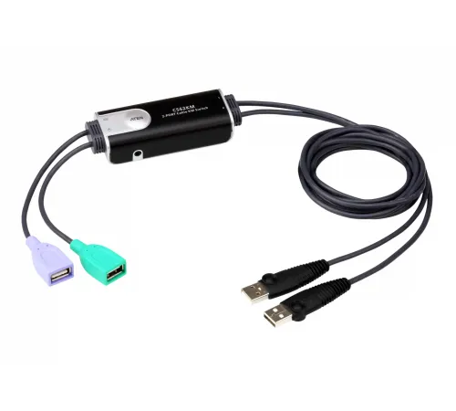 2-Port USB Sınırsız Kablolu KM Switch<br>
2-Port USB Boundless Cable KM Switch