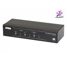 2 x 2 True 4K HDMI Matrix Switch with Audio De-Embedder