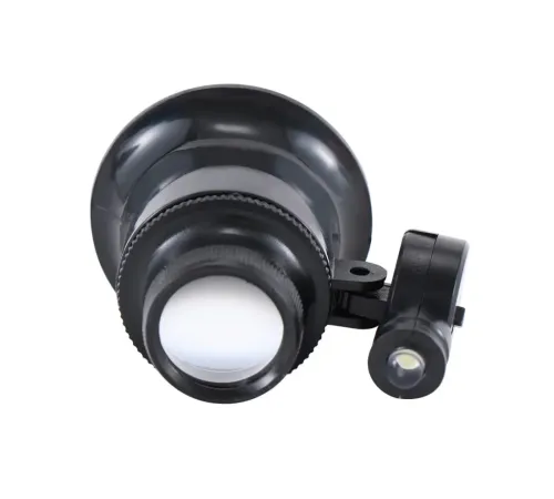 20X Büyütmeli Saat Takı Onarım Için Cam Lensli Optik Işıklı Göz Büyüteç Mg13B-9A