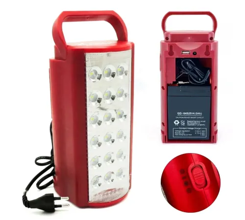 24 Büyük Ledli 80 Saat Yanan Powerbank Özellikli Akülü Led Işıldak