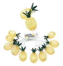 2m 10 Led Pilli 2 Kademeli Ananas Led Işık MZ6200-251