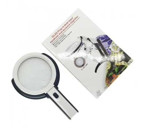 2X5X120Mm 10 Ledli Masaüstü Büyüteç