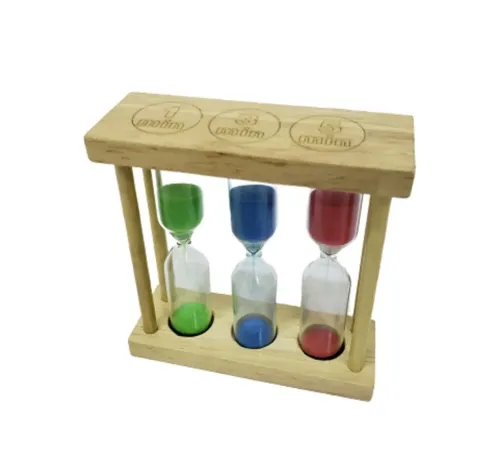 3'lü Ahşap Kum Saati