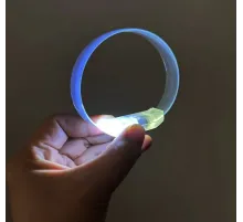 3 Modlu Pilli LED Işıklı Esnek Parti Bilekliği Beyaz