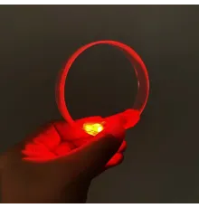 3 Modlu Pilli LED Işıklı Esnek Parti Bilekliği Kırmızı