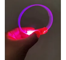 3 Modlu Pilli LED Işıklı Esnek Parti Bilekliği Pembe