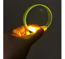 3 Modlu Pilli LED Işıklı Esnek Parti Bilekliği Sarı