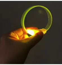 3 Modlu Pilli LED Işıklı Esnek Parti Bilekliği Sarı