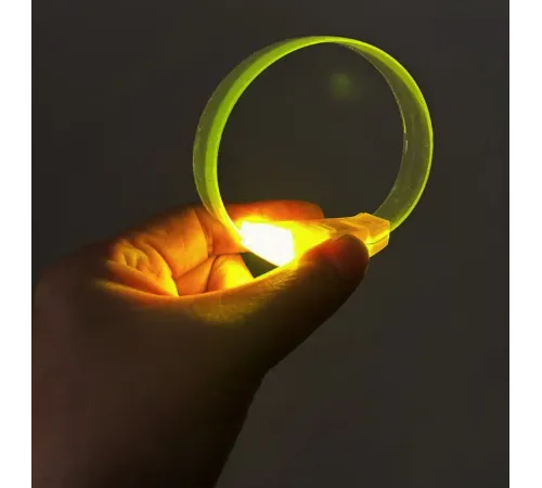 3 Modlu Pilli LED Işıklı Esnek Parti Bilekliği Sarı