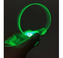 3 Modlu Pilli LED Işıklı Esnek Parti Bilekliği Yeşil