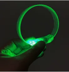 3 Modlu Pilli LED Işıklı Esnek Parti Bilekliği Yeşil