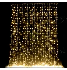 3 x 3 Perde Led Sarı Işık MZ126