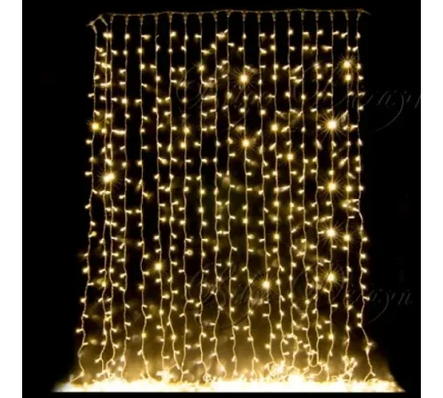 3 x 3 Perde Led Sarı Işık MZ126