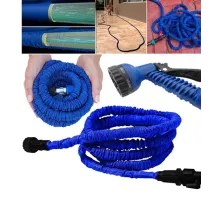 30 Metre Uzayan Bahçe Sulama Araç Yıkama Hortumu 7 Kademeli Başlık Tabanca