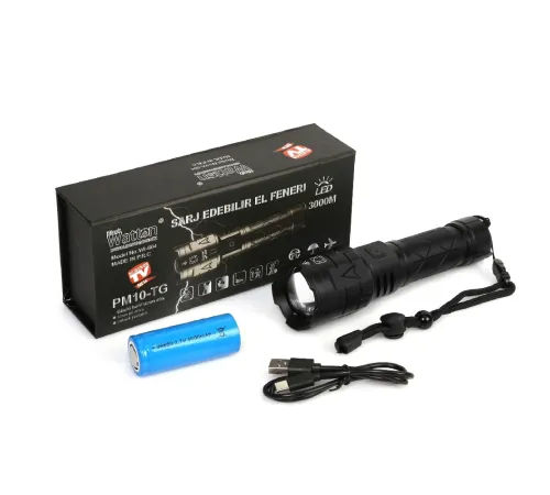 3000 Lümen Güçlü El Feneri Wt-604