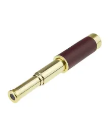 30X40 Panda Büyük Mercekli Pirinç Gövdeli Deri Çantalı Denizcilik Korsan Dürbün