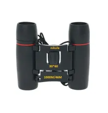 30X60 Cepte Taşımalı Kauçuk Kaplamalı Mini Dürbün Siyah