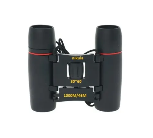30X60 Cepte Taşımalı Kauçuk Kaplamalı Mini Dürbün Siyah