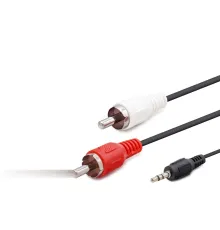 3.5 Mm To 2Rca Kablo 2Lıne 1.5M Siyah HDX1042
